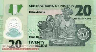 Nigeria - 20  Naira (#034a_UNC)