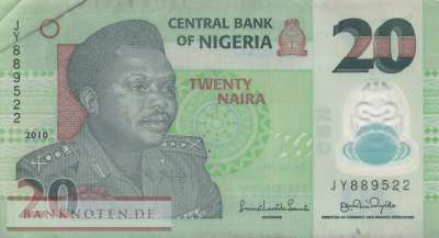 Nigeria - 20  Naira (#034f-1_VF)