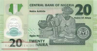 Nigeria - 20  Naira - Ersatzbanknote (#034gR_UNC)