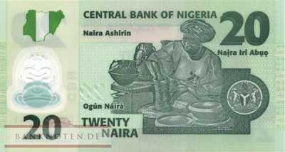 Nigeria - 20  Naira - Replacement (#034mR_UNC)