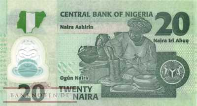 Nigeria - 20  Naira (#034n-1_UNC)