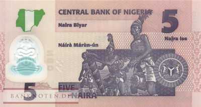 Nigeria - 5  Naira - Replacement (#038iR_UNC)