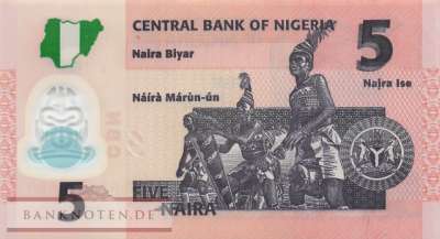 Nigeria - 5  Naira (#038o-1_UNC)