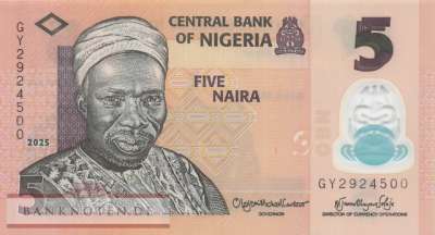 Nigeria - 5  Naira (#038o-1_UNC)