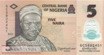 Nigeria - 5  Naira (#038o_UNC)