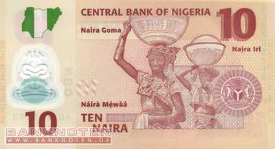 Nigeria - 10  Naira (#039c-2_UNC)