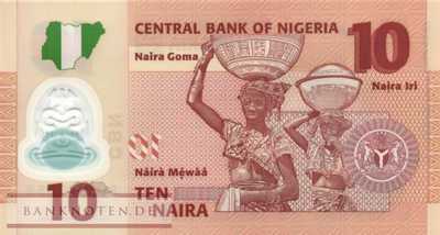 Nigeria - 10  Naira (#039d_UNC)