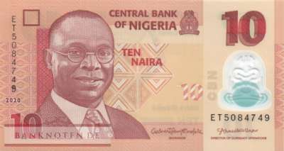 Nigeria - 10  Naira (#039k_UNC)