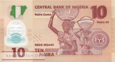 Nigeria - 10  Naira (#039l_UNC)