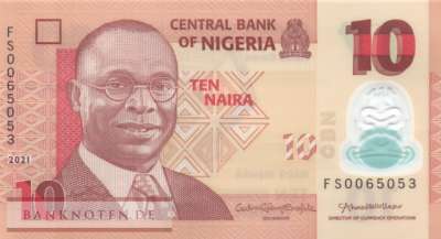 Nigeria - 10  Naira (#039l_UNC)