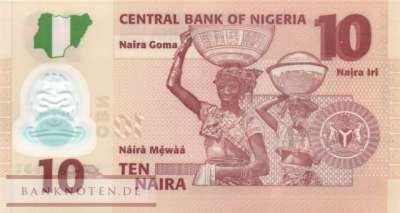 Nigeria - 10  Naira (#039n_UNC)