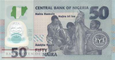 Nigeria - 50  Naira (#040j_UNC)