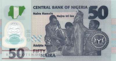 Nigeria - 50  Naira (#040k_UNC)