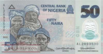 Nigeria - 50  Naira (#040k_UNC)