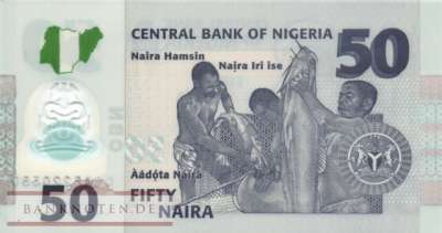 Nigeria - 50  Naira (#040m_UNC)