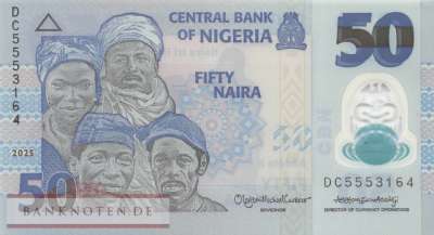 Nigeria - 50  Naira (#040o_UNC)