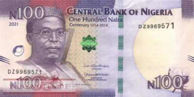 Nigeria - 100  Naira - Replacement (#041cR_UNC)