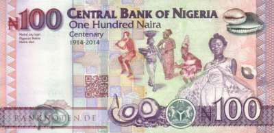 Nigeria - 100  Naira (#041d_UNC)