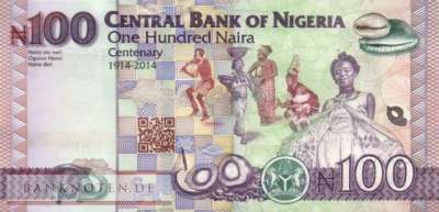 Nigeria - 100  Naira (#041e_UNC)