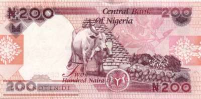 Nigeria - 200  Naira (#047b-2_UNC)