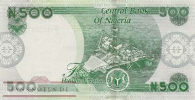 Nigeria - 500  Naira (#048-25-2_UNC)