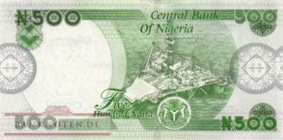 Nigeria - 500  Naira (#048b-2_UNC)