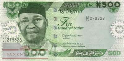 Nigeria - 500  Naira (#048b-2_UNC)
