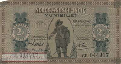 Niederländisch Indien - 2 1/2  Gulden (#109a_G)