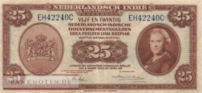 Niederländisch Indien - 25  Gulden (#115a_VF)
