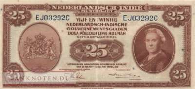 Niederländisch Indien - 25  Gulden (#115a_XF)