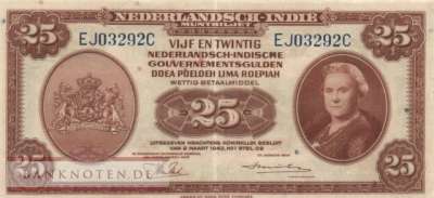 Netherlands Indies - 25  Gulden (#115a_XF)