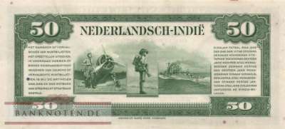 Netherlands Indies - 50  Gulden (#116a_XF)