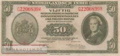 Niederländisch Indien - 50  Gulden (#116a_VF)