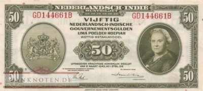 Netherlands Indies - 50  Gulden (#116a_XF)