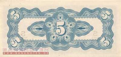 Niederländisch Indien - 5  Cents (#120c_UNC)