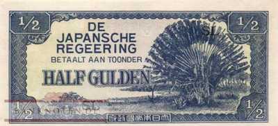 Netherlands Indies - 1/2  Gulden (#122b_AU)