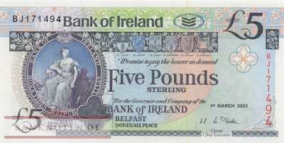 Nordirland - 5  Pounds (#079a_UNC)