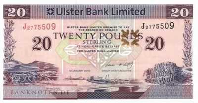 Northern Ireland - 20  Pounds (#342c_UNC)