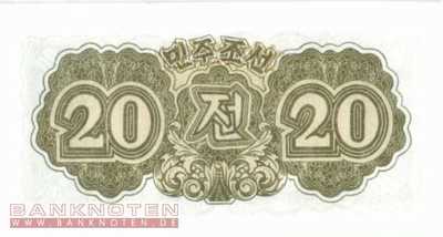 Nordkorea - 20 Chon (#006b_UNC)