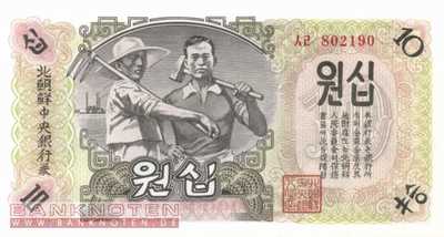 Nordkorea - 10 Won (#010Ab_UNC)