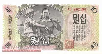 Korea North - 10 Won (#010Ab_UNC)