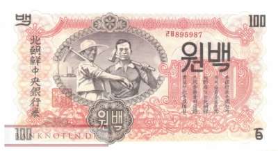 Nordkorea - 100 Won (#011b_UNC)