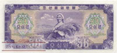 Nordkorea - 50  Won (#016_UNC)