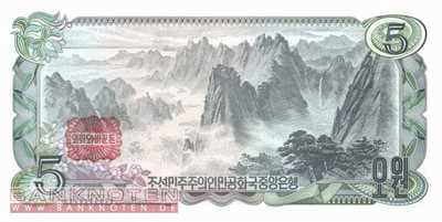 Nordkorea - 5 Won (#019c_UNC)