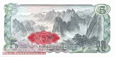 Nordkorea - 5  Won (#019d_UNC)