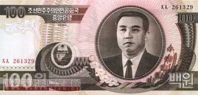 Nordkorea - 100  Won (#043-1_UNC)