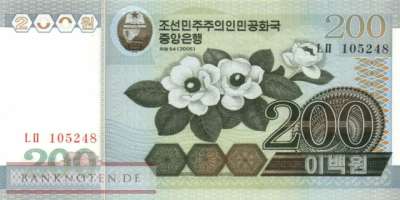 Korea North - 200  Won (#048-1_UNC)