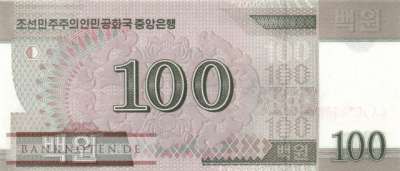 Nordkorea - 100  Won (#061-2_UNC)