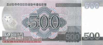 Korea North - 500  Won (#063-1_UNC)