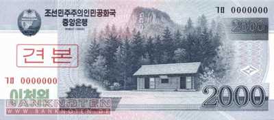 Korea North - 2.000  Won - SPECIMEN (#065-1S_UNC)